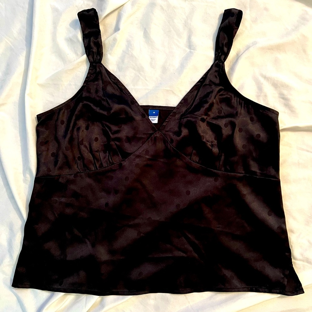 NWOT Old Navy Black Satin Cami